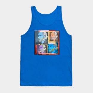 CHARLES BUKOWSKI, AMERICAN WRITER AND BARFLY, collage Tank Top